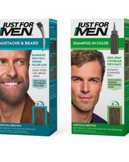 Just For Men Skægfarve + Just For Men Hårfarve (Medium Brown)