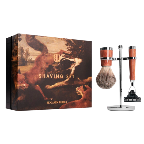 Benjamin Barber Classic 3-piece Shaving Set Wood Mach3 (1 stk)