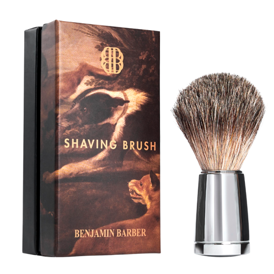 Benjamin Barber Classic Shaving Brush Chrome (1 stk)