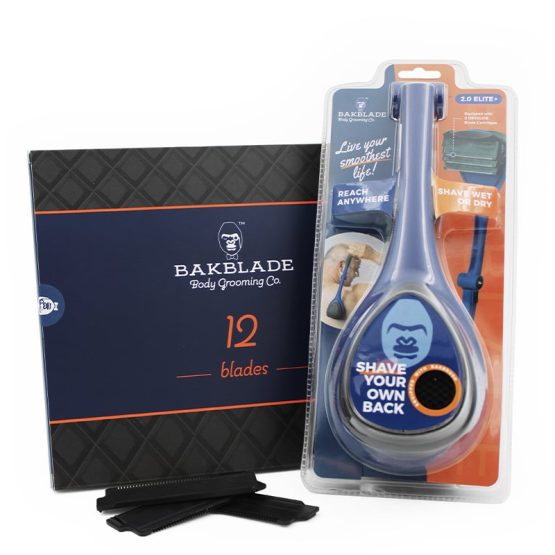 BaKblade Rygskraber 2.0 ELITE + 12 barberblade