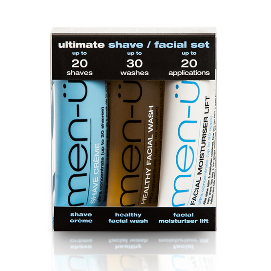 men-ü Ultimate Shave/Facial Set (3 x 15 ml)